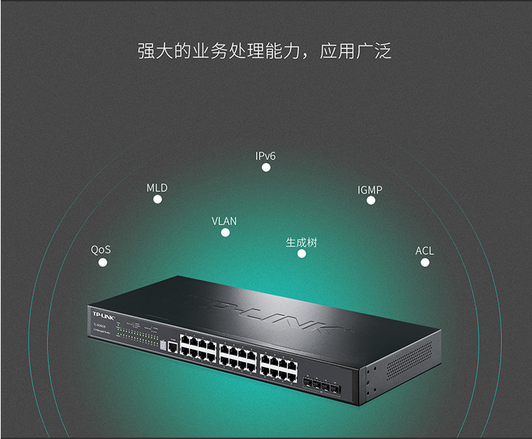 TP-LINK TL-SG6428 全千兆堆疊式三層網管交換機