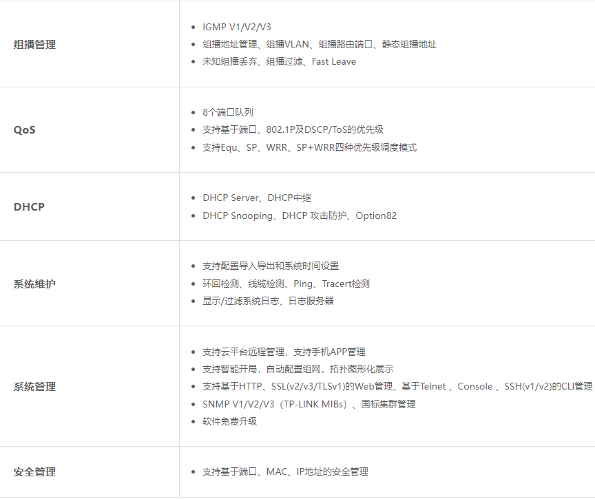 TP-LINK 24口全千兆三層網管PoE交換機