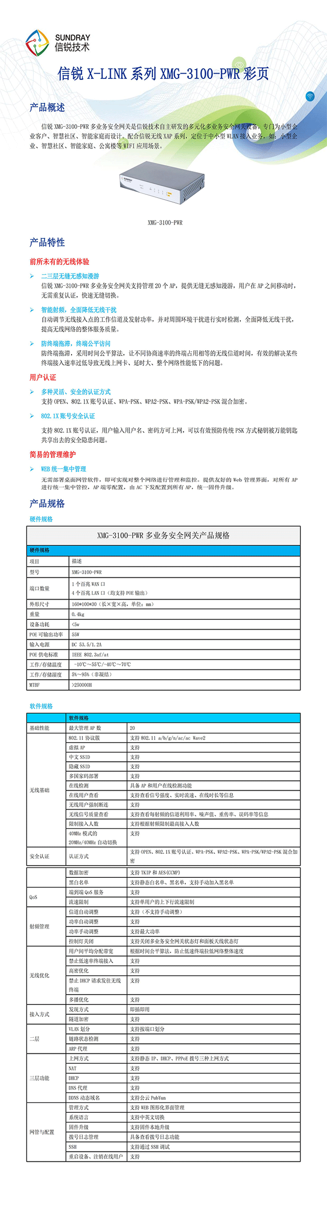 信銳 多業務AC無線控制器網關