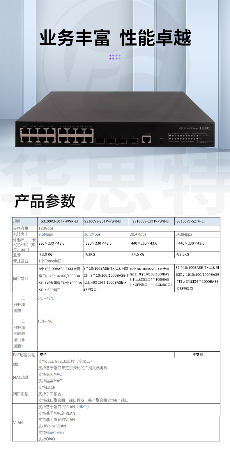 H3C交換機 LS-3100V3-20TP-PWR-EI