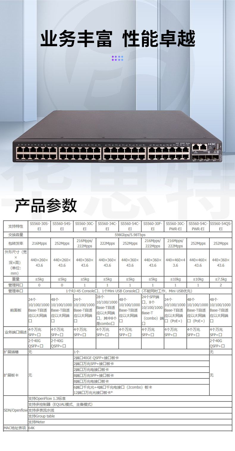 華三交換機(jī) LS-5560-54S-EI