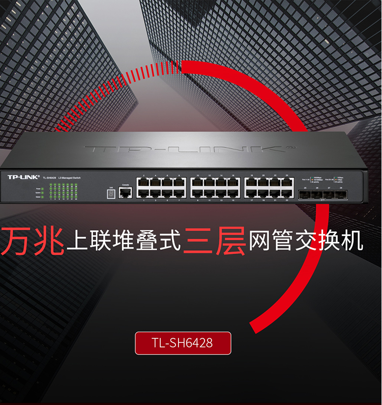 TP-LINK TL-SH6428 三層網管交換機