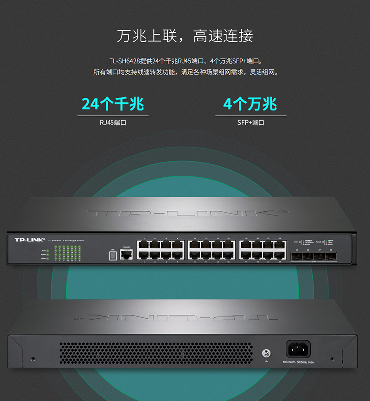 TP-LINK TL-SH6428 三層網管交換機