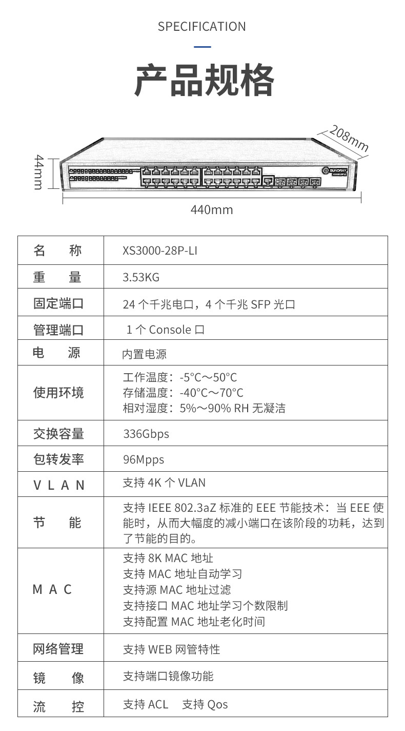 信銳網管交換機