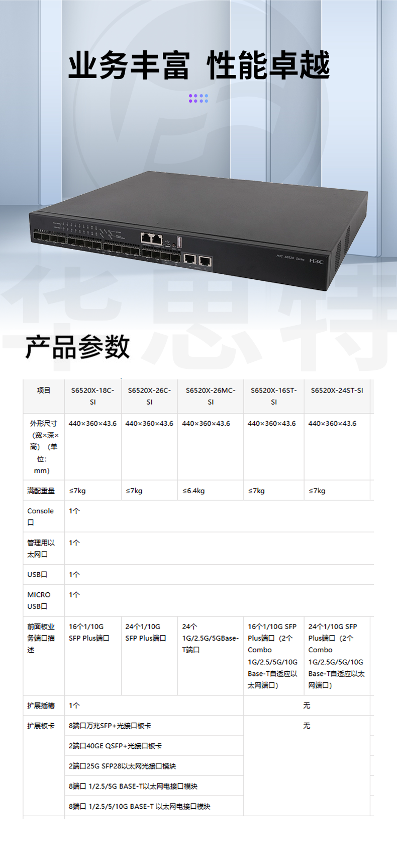 華三 LS-6520X-16ST-SI 企業(yè)級(jí)萬兆交換機(jī)