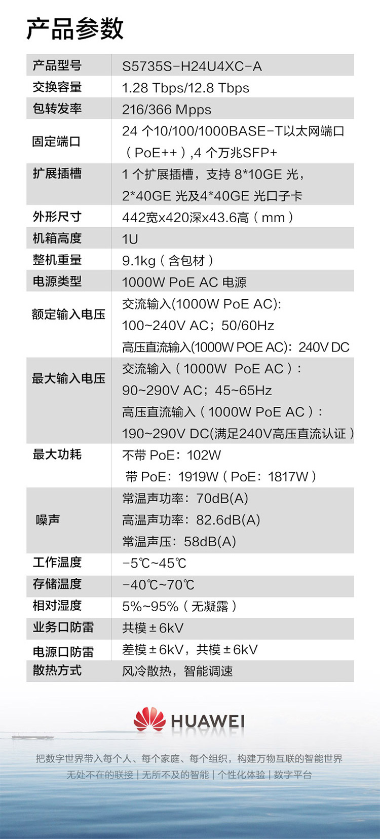 華為企業級交換機