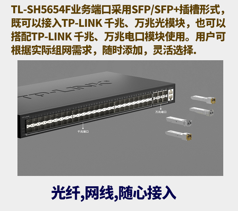 TP-LINK三層網管交換機TL-SH5654F